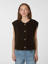 Indlæs billede til gallerivisning NEO NOIR Mariko Teddy Vest Dark Brown
