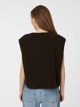 Indlæs billede til gallerivisning NEO NOIR Mariko Teddy Vest Dark Brown
