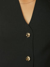 Indlæs billede til gallerivisning NEO NOIR Sway Smooth Knit Waistcoat Black
