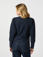 Indlæs billede til gallerivisning NEO NOIR Puli Knit Cardigan Navy
