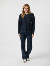 Indlæs billede til gallerivisning NEO NOIR Puli Knit Cardigan Navy

