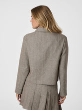 Indlæs billede til gallerivisning NEO NOIR Romana Herringbone Jacket Dusty Brown
