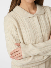 Indlæs billede til gallerivisning NEO NOIR Emelie Knit Cardigan Ivory
