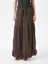 Indlæs billede til gallerivisning NEO NOIR Fippo Voile Skirt Dark Brown
