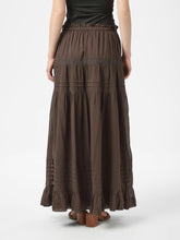 Indlæs billede til gallerivisning NEO NOIR Fippo Voile Skirt Dark Brown
