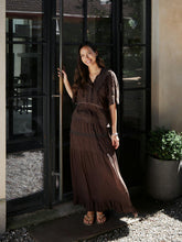 Indlæs billede til gallerivisning NEO NOIR Fippo Voile Skirt Dark Brown
