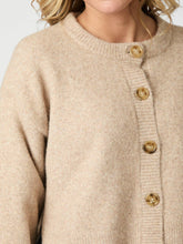 Indlæs billede til gallerivisning NEO NOIR Muki Knit Cardigan Sand Melange
