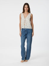 Indlæs billede til gallerivisning NEO NOIR Bibi Embroidery Print Top Off White
