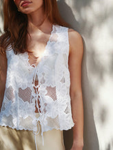 Indlæs billede til gallerivisning NEO NOIR Alboa Embroidery Top Off White
