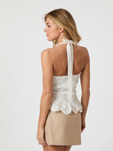 Indlæs billede til gallerivisning NEO NOIR Ribbi Halter Neck Top Hvid
