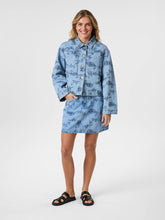 Indlæs billede til gallerivisning NEO NOIR Gabani Embroidery Denim Skirt
