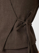 Indlæs billede til gallerivisning NEO NOIR Samara Waistcoat Melange Brown
