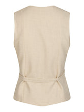 Indlæs billede til gallerivisning NEO NOIR Samara Melange Waistcoat Beige
