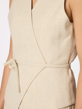 Indlæs billede til gallerivisning NEO NOIR Samara Melange Waistcoat Beige
