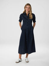 Indlæs billede til gallerivisning NEO NOIR Baia Poplin Dress Navy
