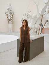 Indlæs billede til gallerivisning NEO NOIR Emmett Structure Pant Dark Brown
