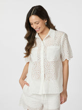 Indlæs billede til gallerivisning NEO NOIR Gessie Embroidery Shirt Hvid
