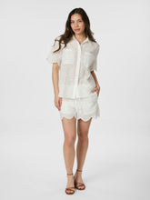 Indlæs billede til gallerivisning NEO NOIR Gessie Embroidery Shirt Hvid
