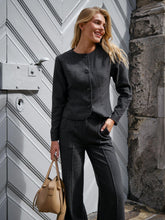Indlæs billede til gallerivisning NEO NOIR Amanda Herringbone Jacket Antracit
