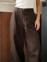 Indlæs billede til gallerivisning NEO NOIR Malba Poplin Pants Dark Brown

