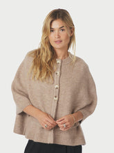 Indlæs billede til gallerivisning NEO NOIR Josei Double Knit Cape Beige Melange
