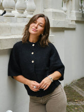 Indlæs billede til gallerivisning NEO NOIR Benuta Fluffy Cardigan Sort
