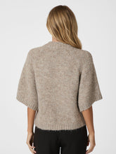 Indlæs billede til gallerivisning NEO NOIR Benuta Fluffy Knit Cardigan Beige Melange
