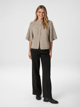 Indlæs billede til gallerivisning NEO NOIR Benuta Fluffy Knit Cardigan Beige Melange
