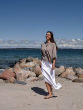 Indlæs billede til gallerivisning NEO NOIR Benuta Fluffy Knit Cardigan Beige Melange
