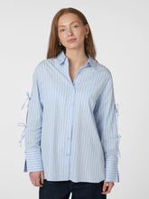 Indlæs billede til gallerivisning NEO NOIR Selini Stripe Shirt Light Blue
