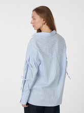 Indlæs billede til gallerivisning NEO NOIR Selini Stripe Shirt Light Blue
