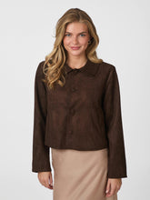 Indlæs billede til gallerivisning NEO NOIR Nilo Faux Suede Jacket Dark Brown

