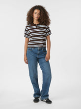 Indlæs billede til gallerivisning NEO NOIR Mulann Polo Blouse Dark Brown
