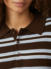 Indlæs billede til gallerivisning NEO NOIR Mulann Polo Blouse Dark Brown
