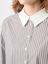 Indlæs billede til gallerivisning NEO NOIR Dranila Stripe Shirt Brown

