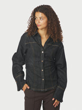 Indlæs billede til gallerivisning NEO NOIR Rabia Denim Shirt Black
