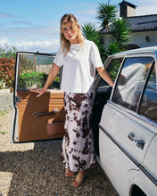 Indlæs billede til gallerivisning NEO NOIR Viso Cow Print Skirt Brown
