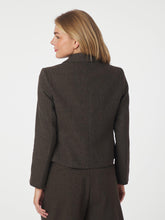 Indlæs billede til gallerivisning NEO NOIR Waed Mini Check Blazer Brown Melange
