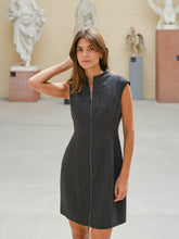 Indlæs billede til gallerivisning NEO NOIR Melville Herringbone Dres Antracit
