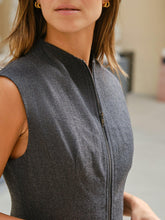 Indlæs billede til gallerivisning NEO NOIR Melville Herringbone Dres Antracit
