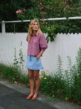 Indlæs billede til gallerivisning NEO NOIR Etta Stripe Stone Shirt Dark Rose
