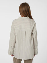 Indlæs billede til gallerivisning NEO NOIR Dita Double Stripe Shirt Creme

