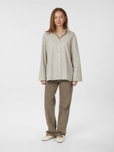 Indlæs billede til gallerivisning NEO NOIR Dita Double Stripe Shirt Creme
