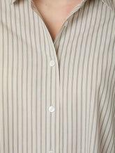 Indlæs billede til gallerivisning NEO NOIR Dita Double Stripe Shirt Creme
