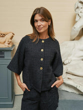 Indlæs billede til gallerivisning NEO NOIR Rosella Boucle Mini Jacket Sort
