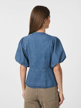 Indlæs billede til gallerivisning NEO NOIR Irina Denim Blouse Blue
