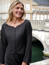 Indlæs billede til gallerivisning NEO NOIR Salsa Structure Blouse Sort
