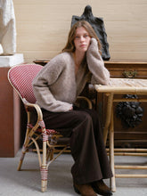 Indlæs billede til gallerivisning NEO NOIR Ronia Fluffy Wrap Knit Cardigan Beige Melange
