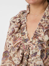 Indlæs billede til gallerivisning NEO NOIR Ivey Paisley Blouse Creme
