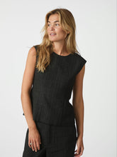 Indlæs billede til gallerivisning NEO NOIR Rafli Boucle Top Sort
